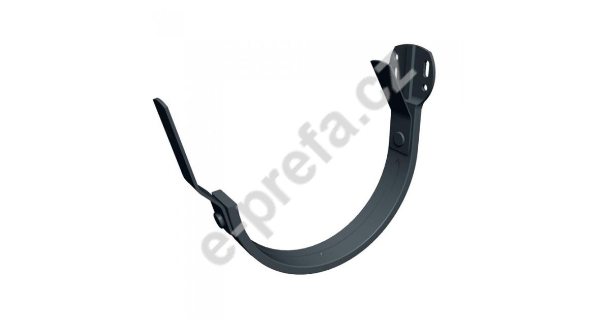 PREFA žlabové háky římsové, 250/28 x 7, Antracit P10