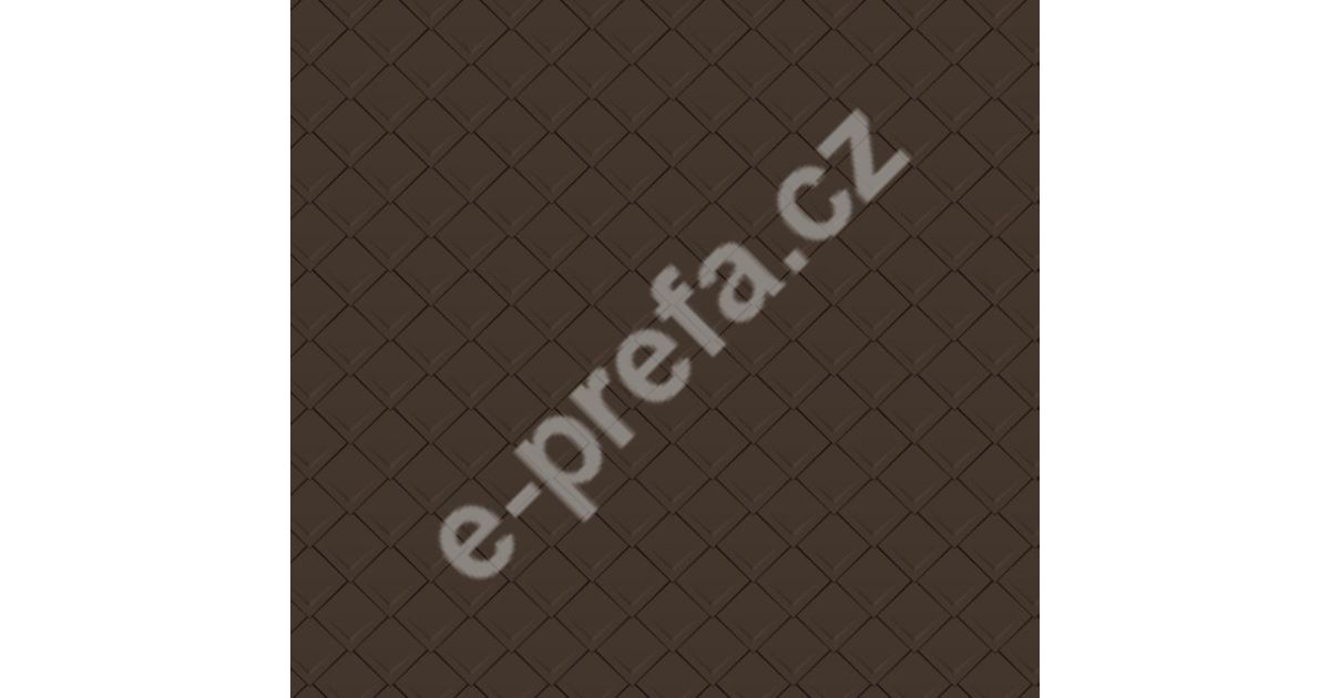 PREFA falcovaná šablona 29x29, povrch stucco, Vojenská hnědá - khaki P.10 PREFA falcovaná šablona 29 x 29 - stucco - Tmavě hnědá P.10