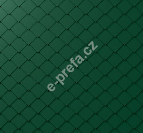 PREFA fasádní šablona 29x29, povrch stucco, Mechově zelená P.10