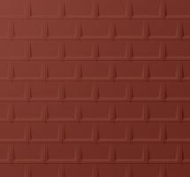 PREFA střešní panel r.16, 700 x 420 mm stucco, Tmavě červená P.10