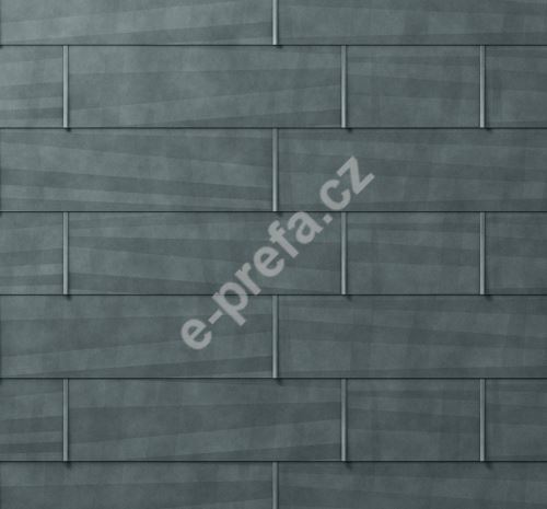 PREFA střešní panel fx.12, 1400 x 420 mm velký hladký, Břidlicová P.10