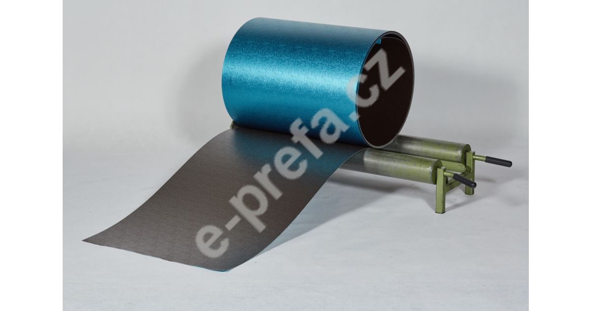 PREFA hliníkový plech Prefalz 0,70 x 650 mm Oříšková P.10 stucco Přepočet běžný metr na kila Přepočet metr čtverečný na kila