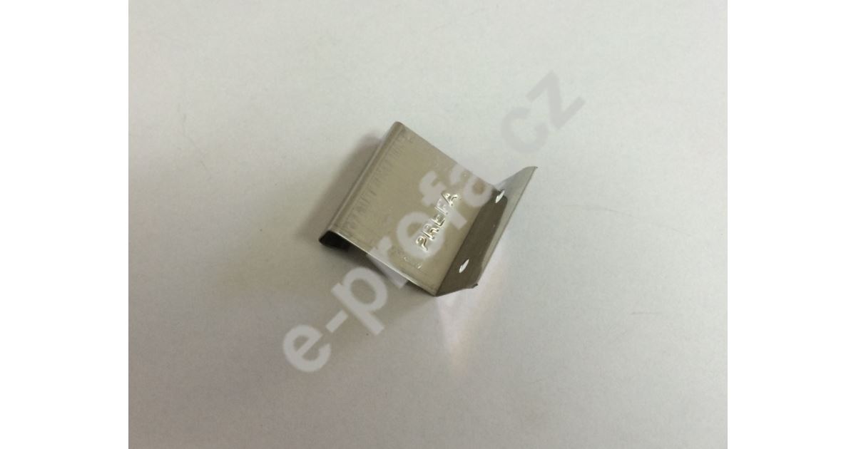 PREFA pevná příponka úhlová, 0,4 mm, nerez ocel