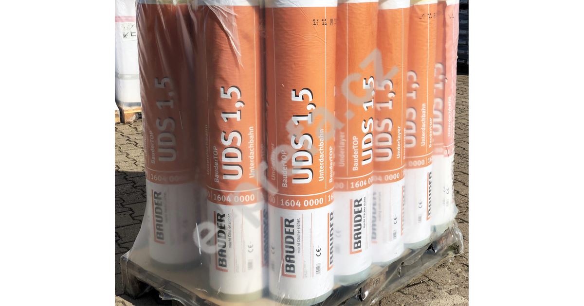 Asfaltový podkladový podstřešní pás Bauder Top UDS 1,5 (20m2/rol) Bauder TOP UDS 1,5 Podkladové pásy UDS