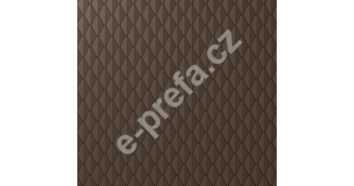 PREFA věžovka hladká, 305 x 175 mm, Vojenská hnědá - khaki P.10 PREFA věžovka 305 x 175 mm - Tmavě hnědá P.10