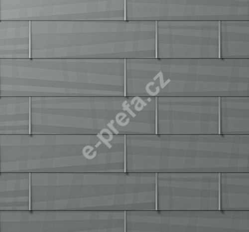 PREFA fasádní panel fx.12 malý, povrch hladký, Světle šedá P.10