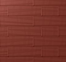 PREFA fasádní panel fx.12 velký, povrch hladký, Tmavě červená P.10