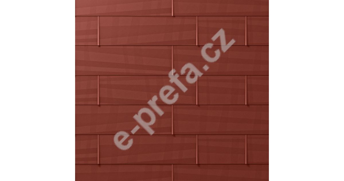 PREFA střešní panel fx.12, 700 x 420 mm malý hladký, Tmavě červná P.10 PREFA střešní panel FX.12 700 x 420 mm malý - hladký - Tmavě červná P.10