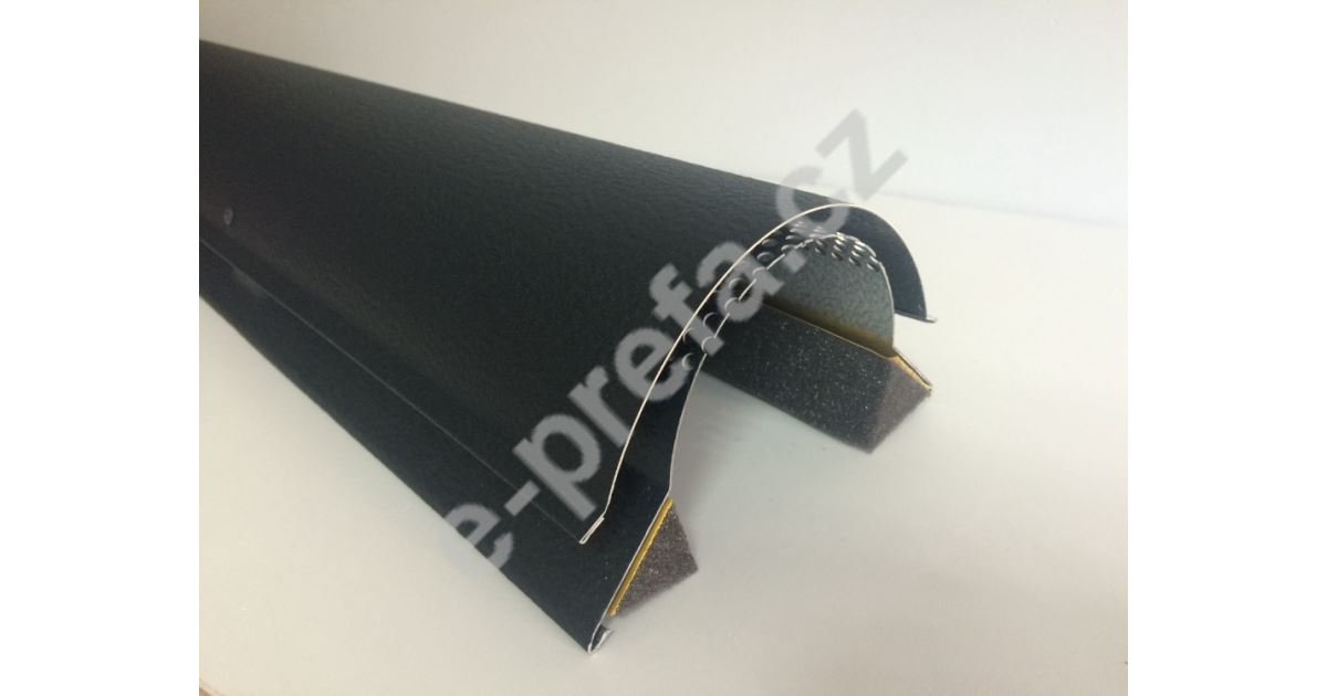 PREFA hřebenáč jet-lüfter stucco, dl.1200 mm, tl.1,00 mm, P.10