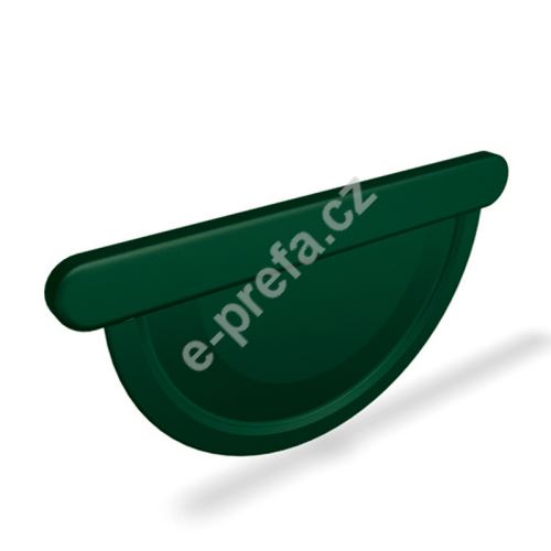 PREFA čelo žlabu, 250mm, Mechově zelená