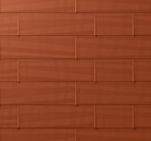 PREFA fasádní panel fx.12 velký, povrch hladký, Cihlově červená P.10