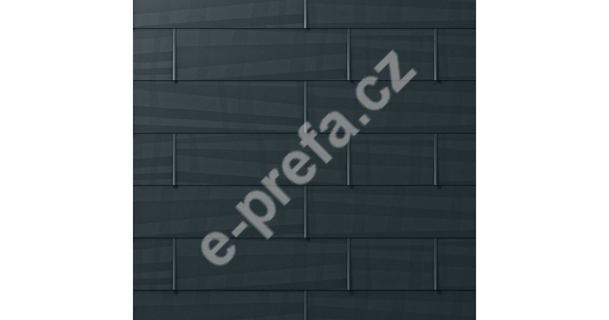 PREFA střešní panel fx.12, 1400 x 420 mm velký hladký, Černá P.10 PREFA střešní panel FX.12 1400 x 420 mm velký - hladký - Černá P.10