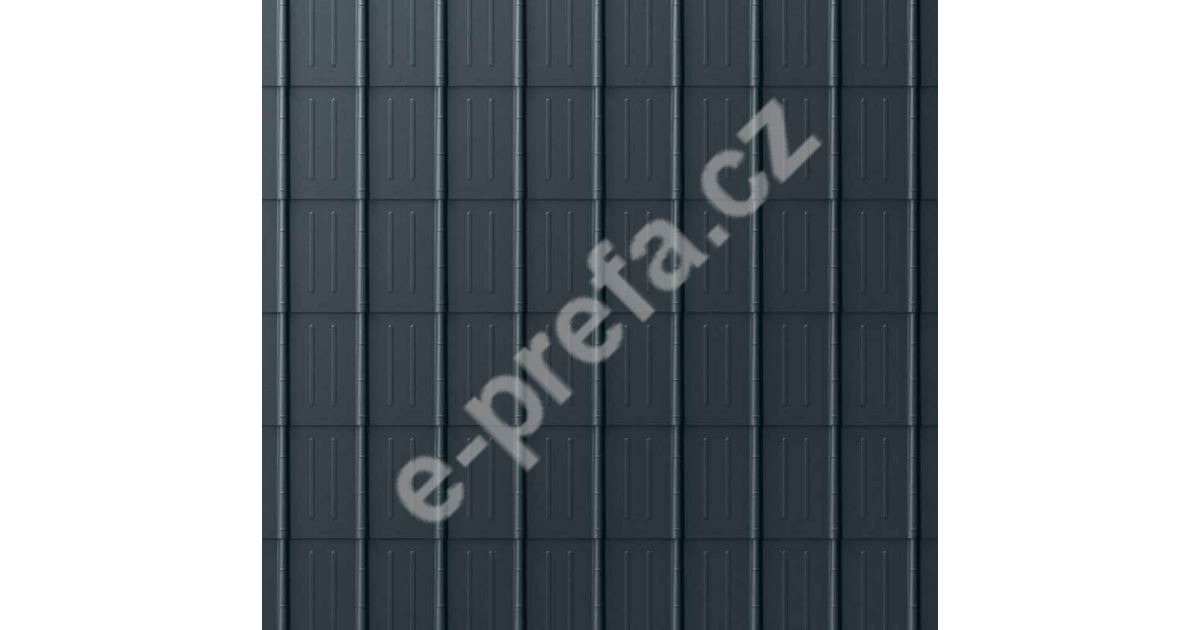 PREFA falcovaná taška, povrch stucco, Tmavě šedá P10 / balení 10 m2 Falcovaná taška, povrch stucco, Tmavě šedá P10