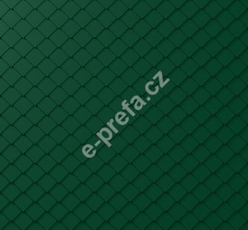 PREFA fasádní šablona malá 20x20, povrch stucco, Mechově zelená P.10