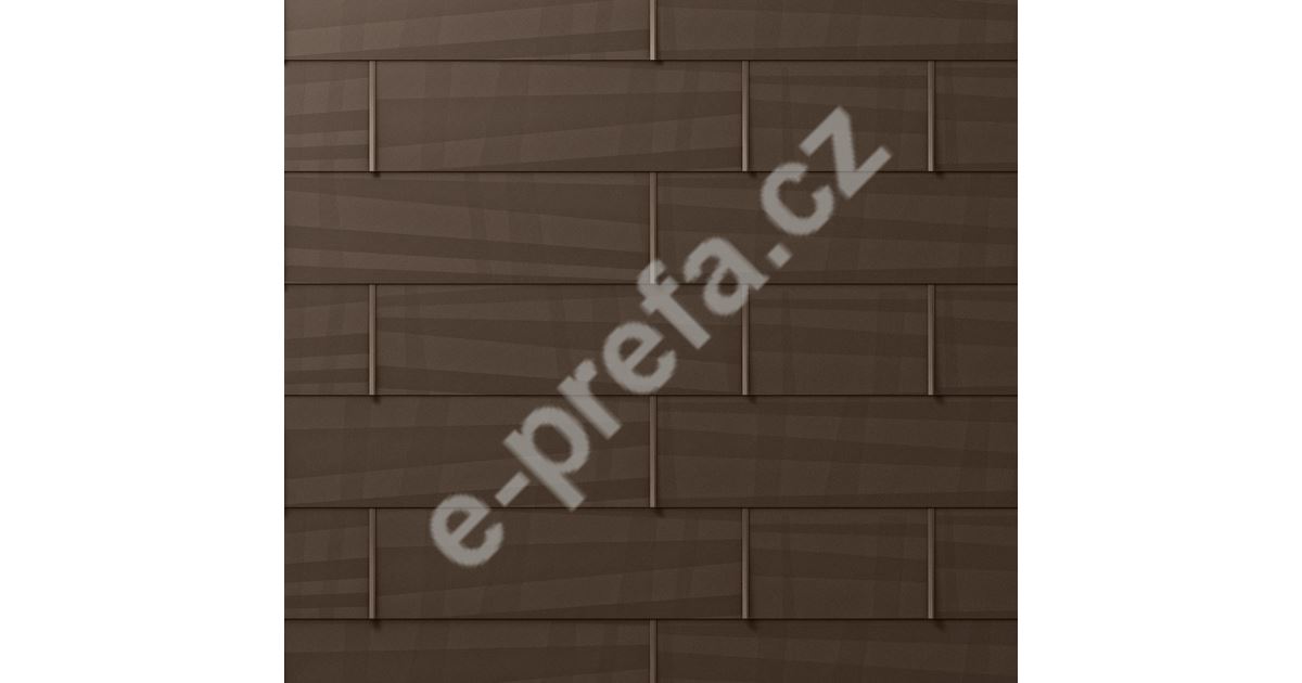 PREFA střešní panel fx.12, 700 x 420 mm malý hladký, Vojenská hnědá - khaki P.10 PREFA střešní panel FX.12 700 x 420 mm malý - hladký - Tmavě hnědá P.10